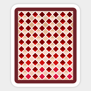 Flesh and Blood (Diamond Checkered) Sticker